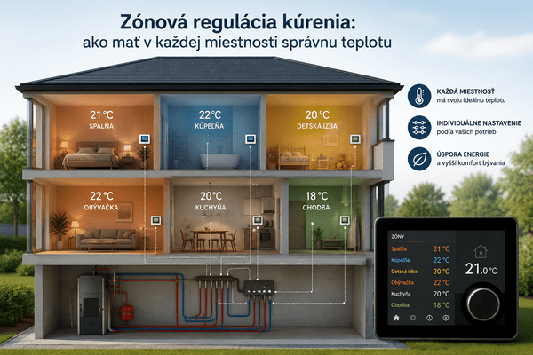 Zónová regulácia kúrenia: ako mať v každej miestnosti správnu teplotu
