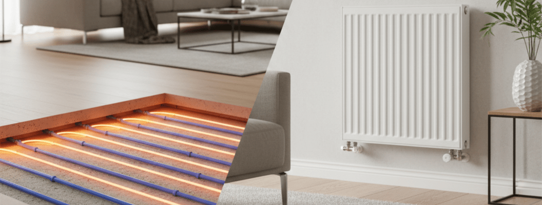Podlahové kúrenie vs. radiátory: čo je lepšie pri rekonštrukcii domu?