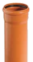 PVCU Rúra kanalizačná hrd. 250x6,2x1000 SN4 KGEM