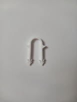 Príchytka podlahová TACKER 5 cm biela