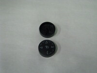 Gombík oválny čierny 0-90°C