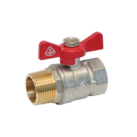 Ventil guľ.,voda,motýl,MF,1&quot;