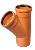 PVCU Odbočka kanalizačná 110/110/45° KGEA