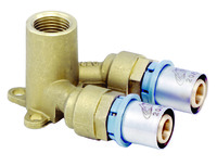 Dvojité nástenné koleno 16x1/2 (2 ks) Viessmann