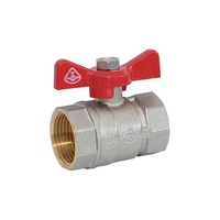 Ventil guľ.,voda,motýl,FF,3/4&quot;