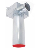 Vzt. box kolmý pre ventil KLO-1x90/125