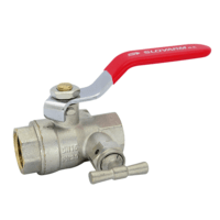 Ventil guľ.+odvodnenie,FF,3/4&quot;