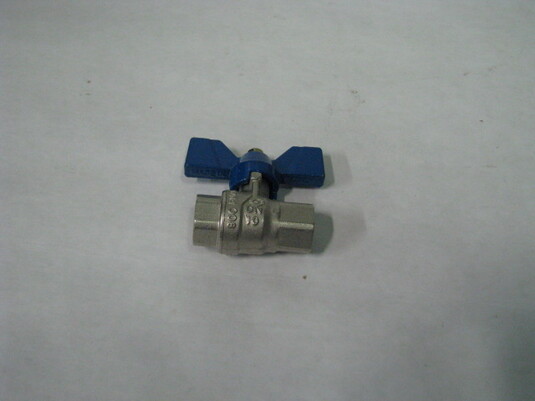 Ventil guľový voda,motýľ,FF,3/8&quot;