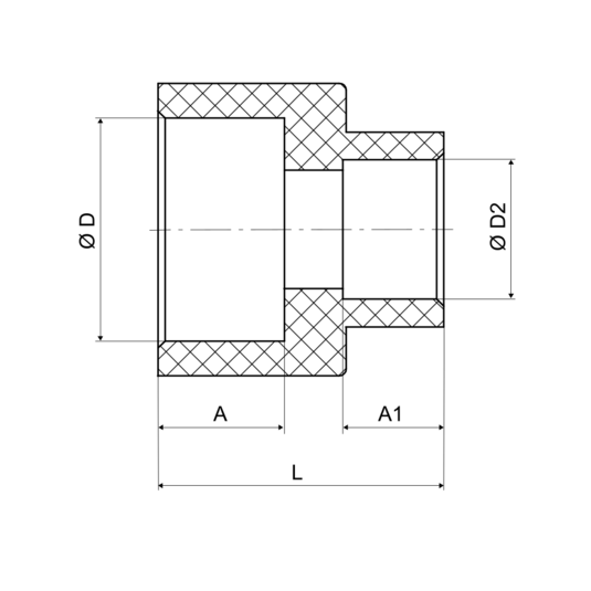 Nátrubok redukovaný PPR 32x25 PN20