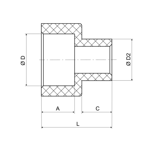 Redukcia PPR 32x25 PN20