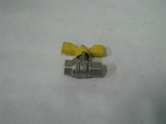 Ventil guľový plyn,motýľ,FF,3/8&quot;
