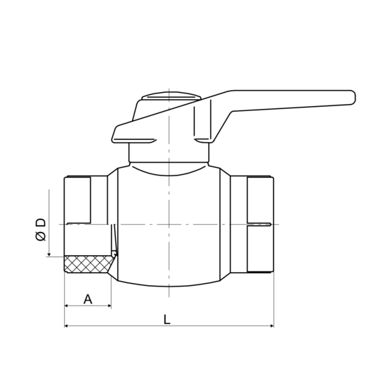 Kohút guľový PPR 32x32 plastový PN20