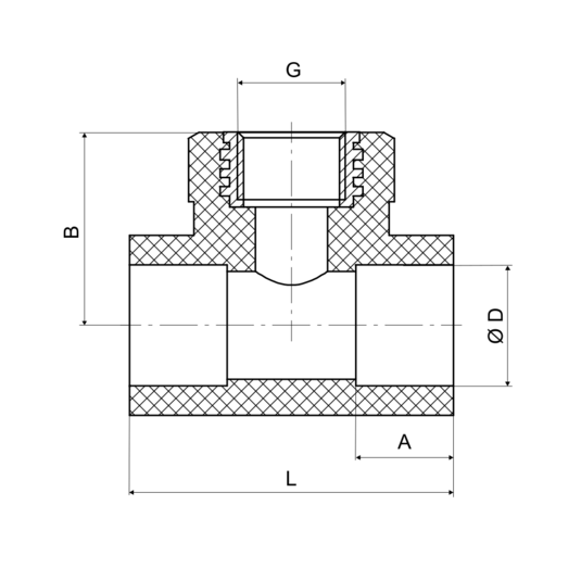 T-kus MS ZD PPR 20x1/2x20 PN20