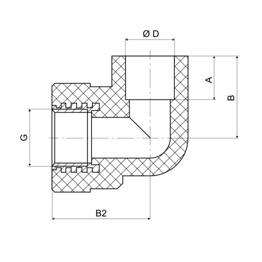 Prechodka kolenová DG PPR 32x1