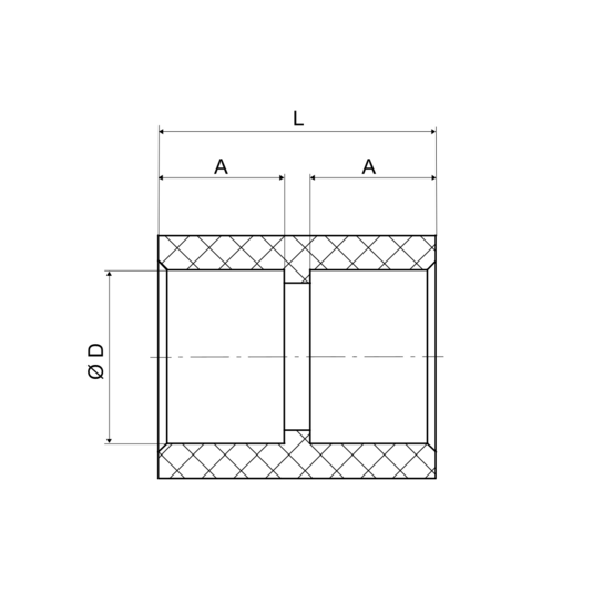 Nátrubok PPR 20x20 PN20