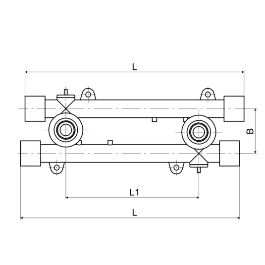 Komplet nástenný PPR 20x1/2 PN20